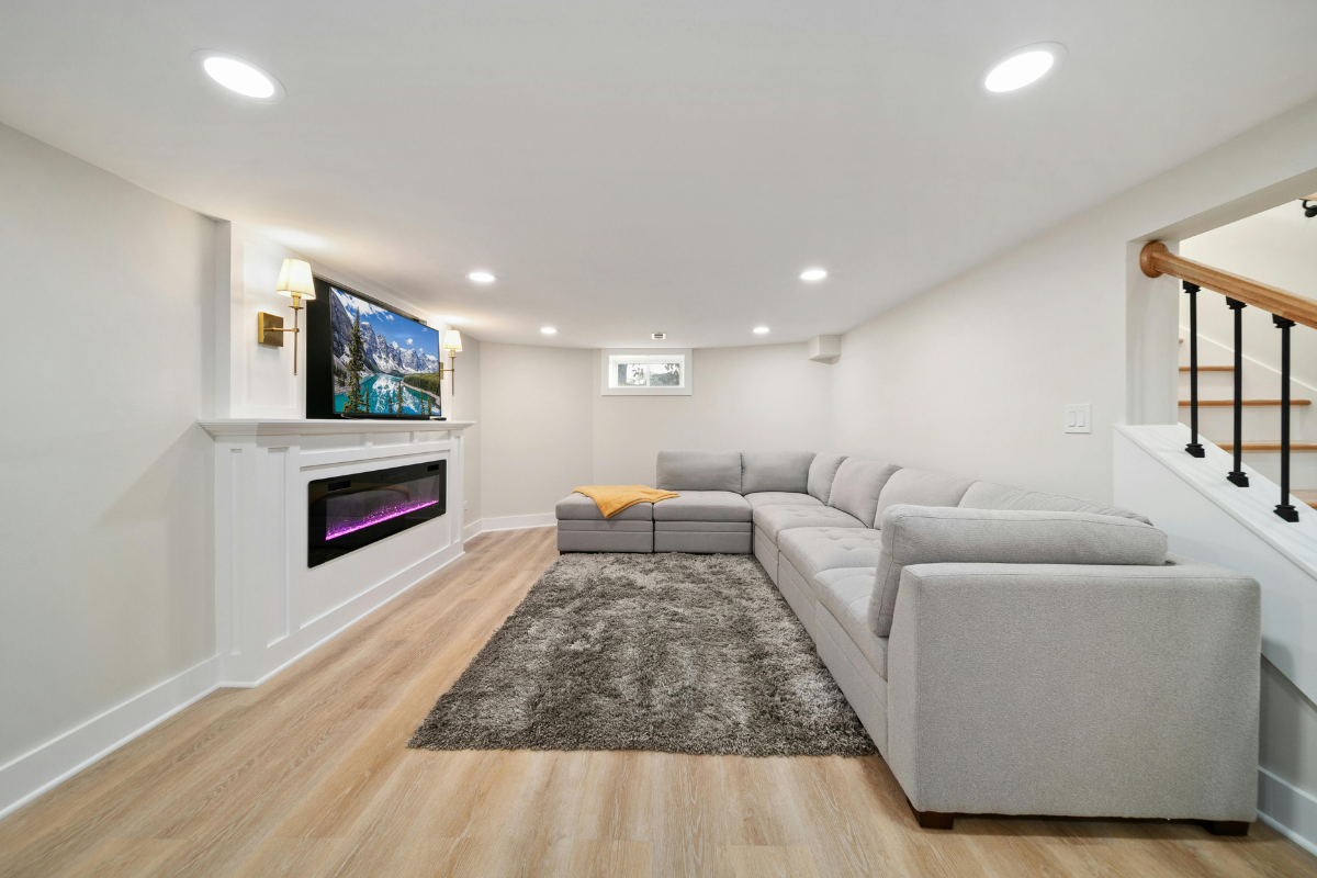 Basement Functional and Stylish