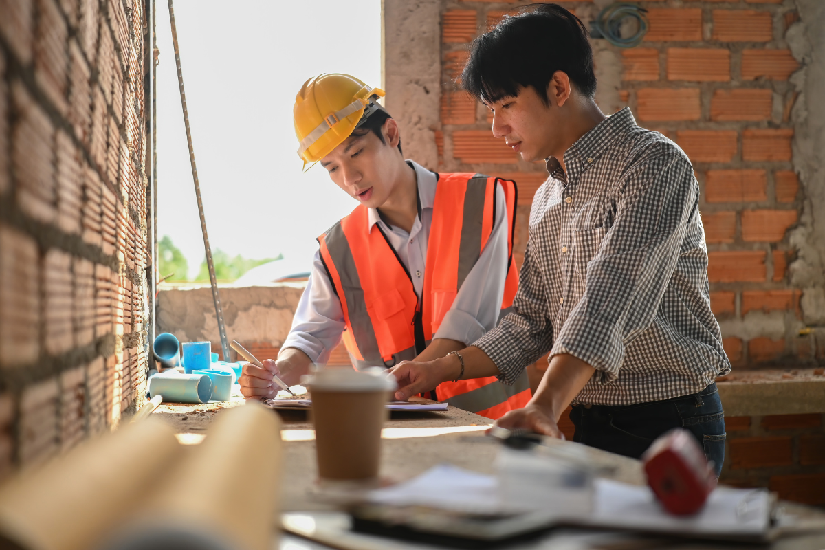 Homeowner planning renovation