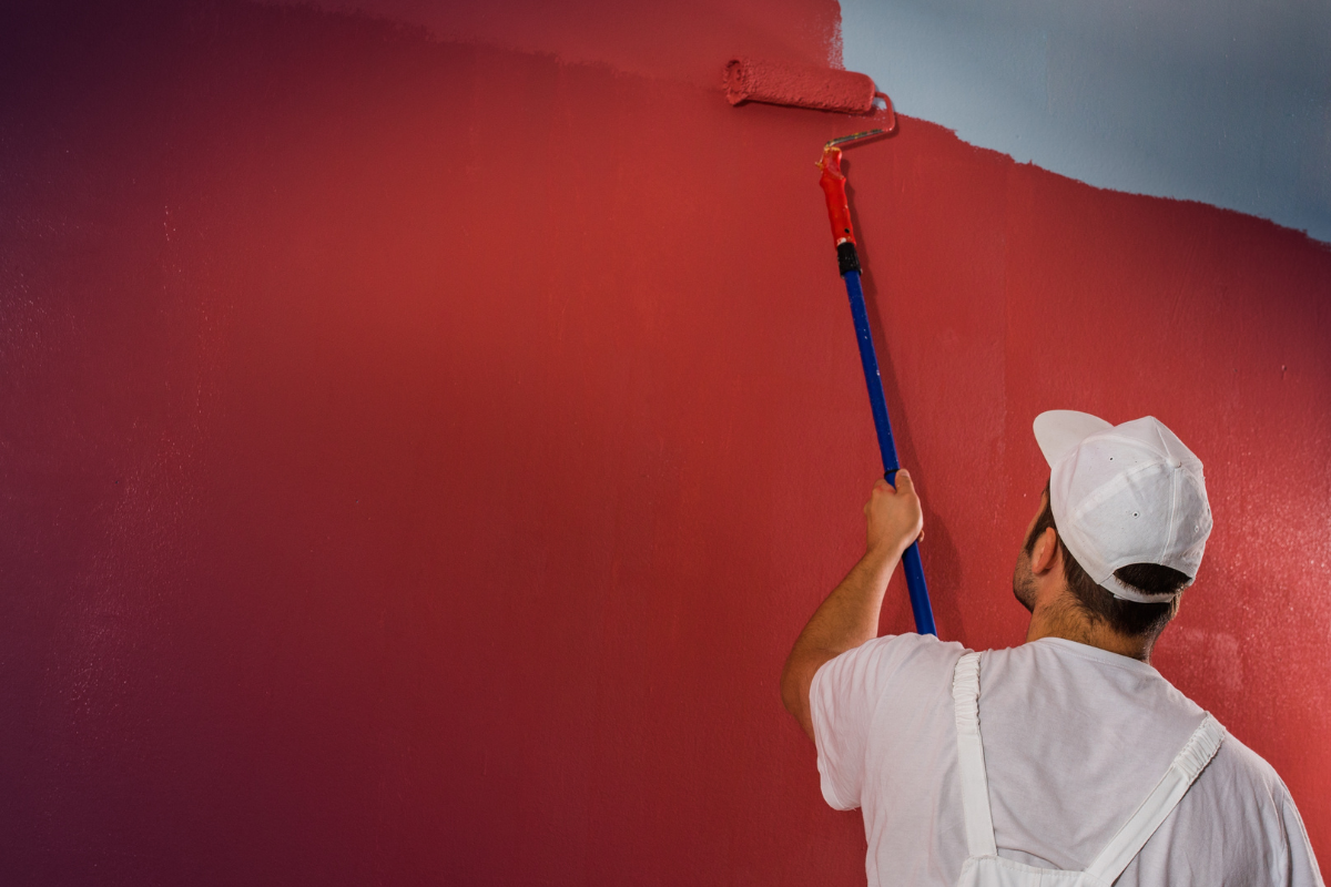 paint drying wall