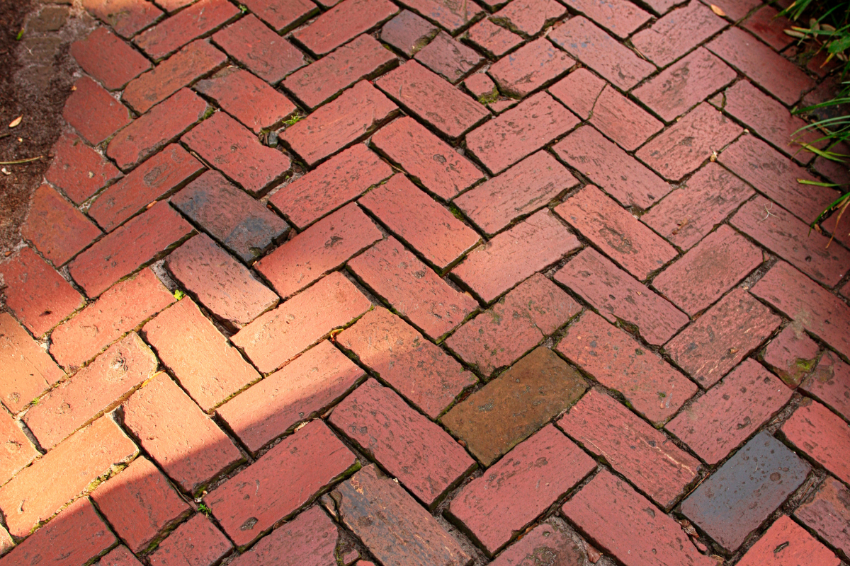 Herringbone brick pattern