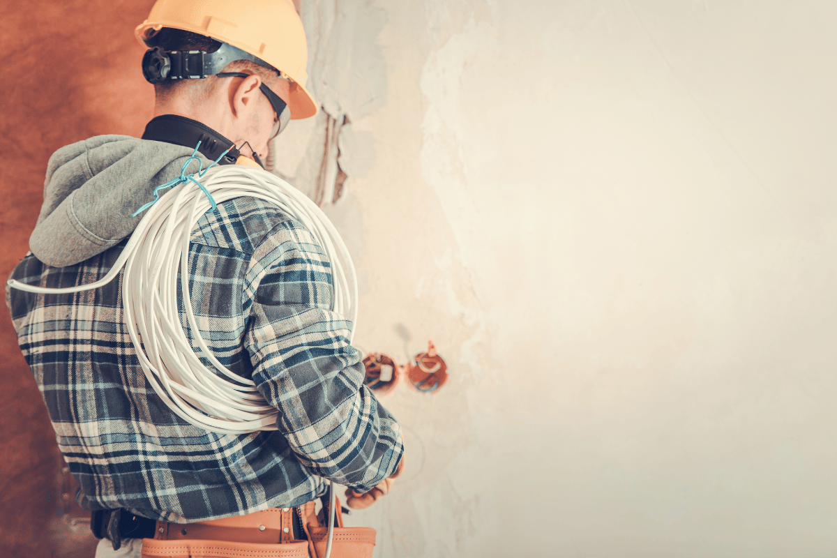 home renovation construction wall electrical plumbing