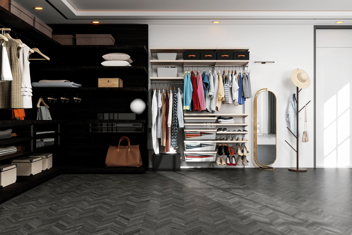 walk in closet built in storage