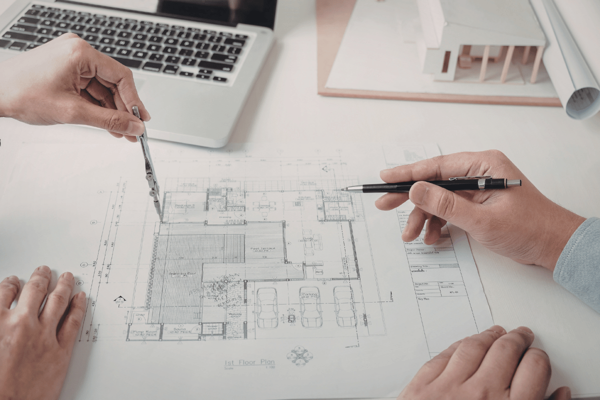 backyard layout plan sketch