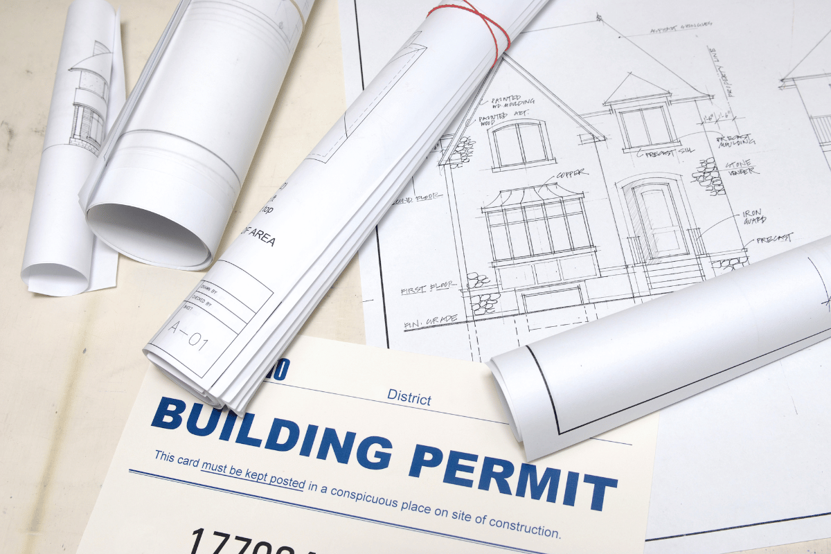 building permit paperwork office Canada