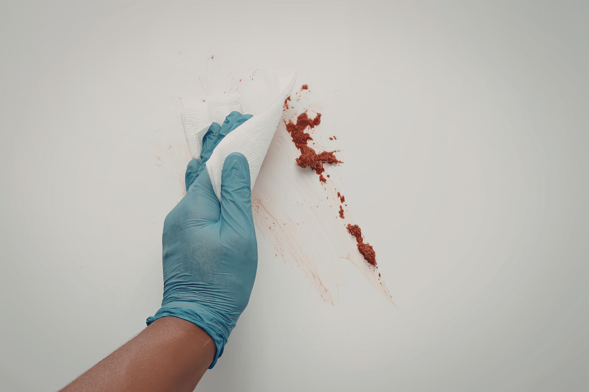 cleaning crayon marks wall