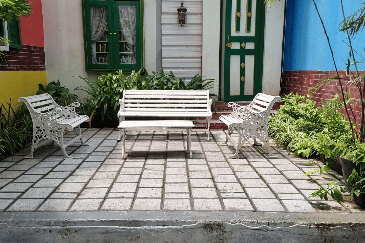 cozy outdoor seating area