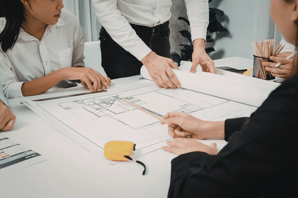 architecture blueprint table