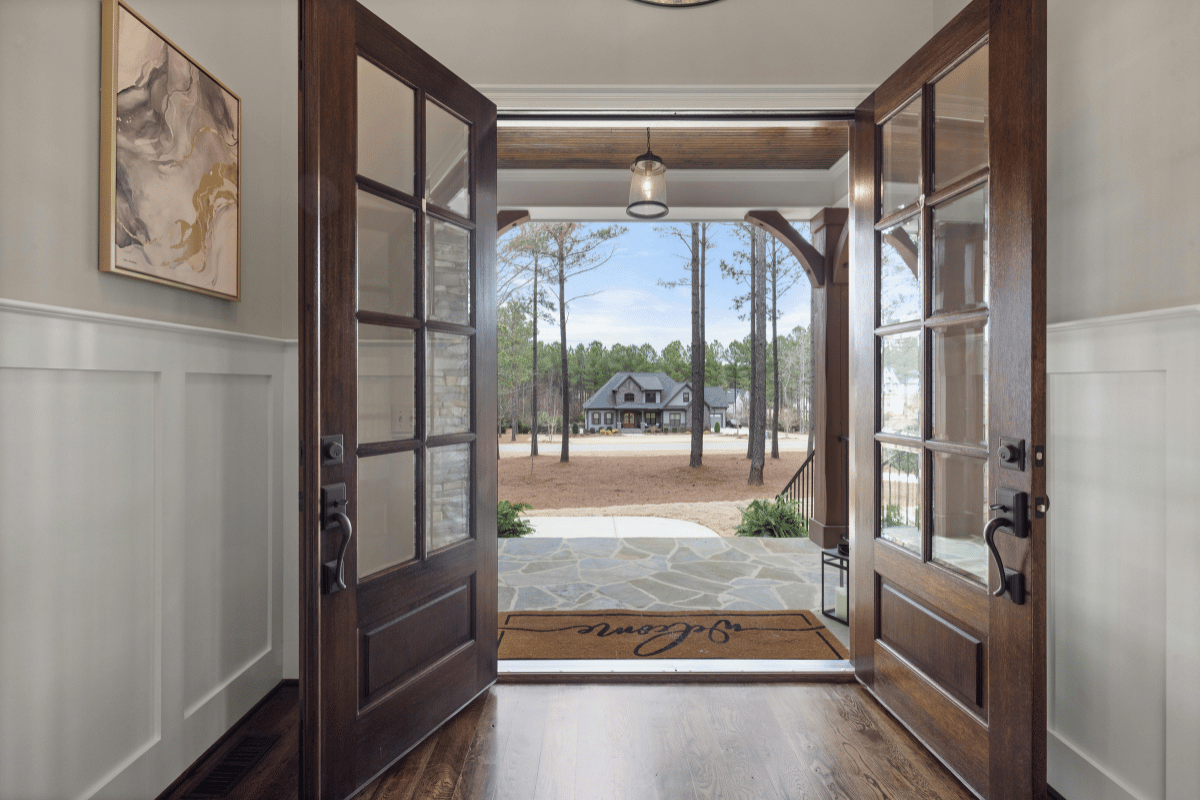 finished basement entrance door lighting modern basement stairs