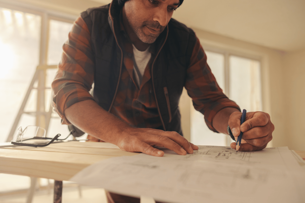 home renovation plans drawing contractor
