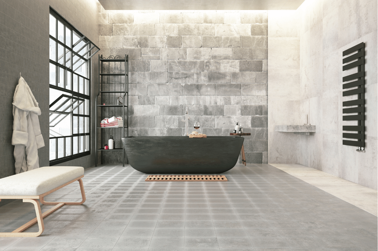 bathroom vinyl flooring modern grey
