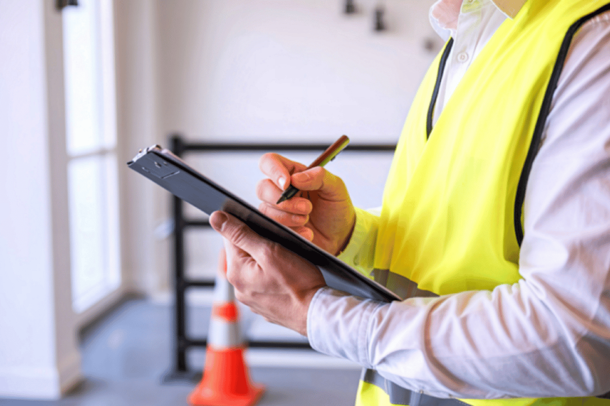 construction planning checklist desk