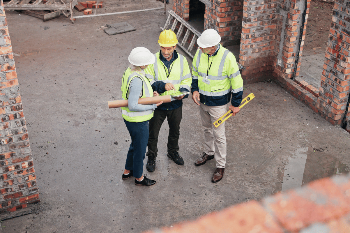 property manager discussing renovation plan