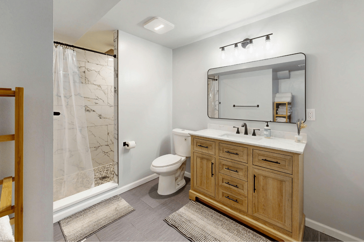 small bathroom storage shelves modern