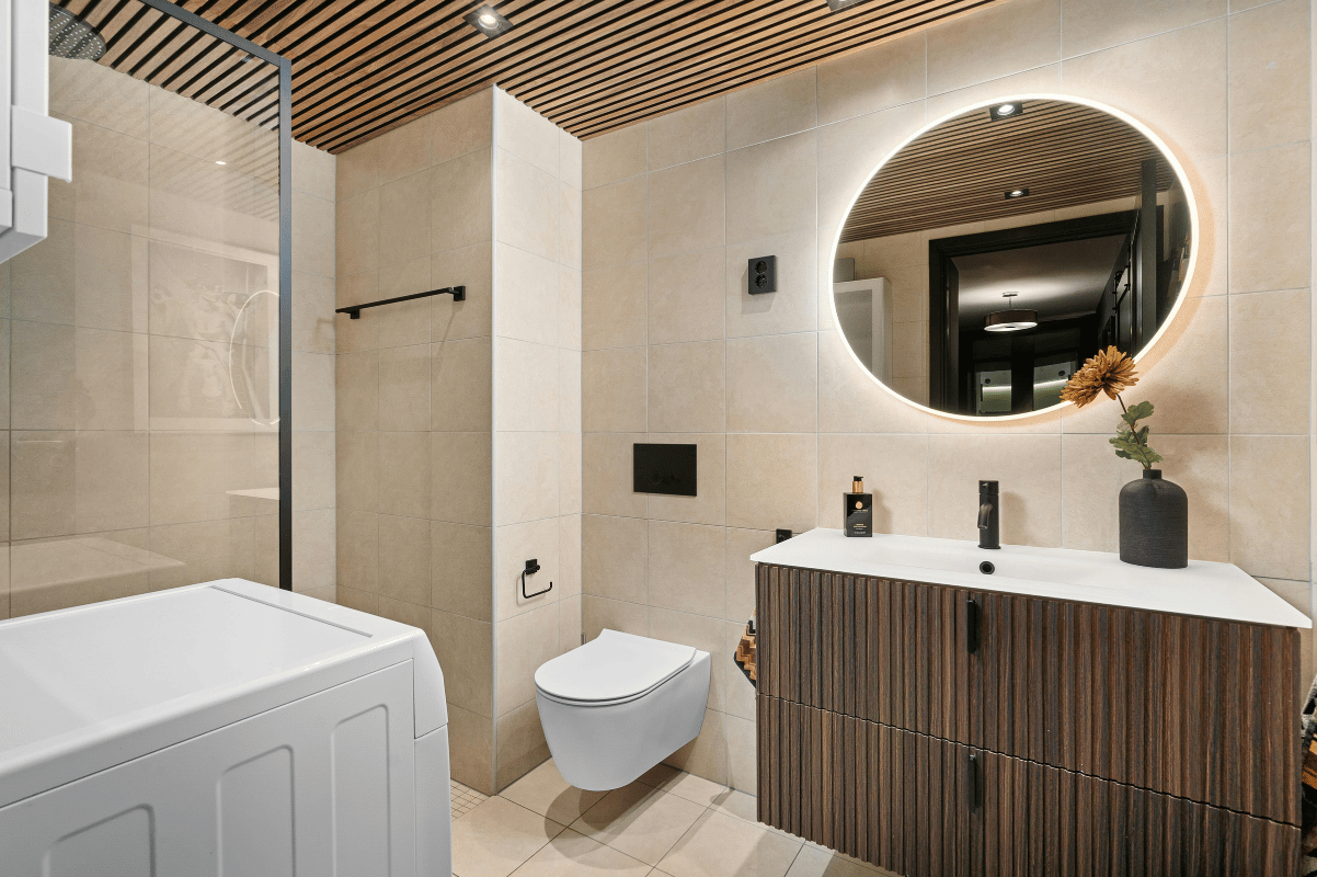 small modern bathroom renovation clean design