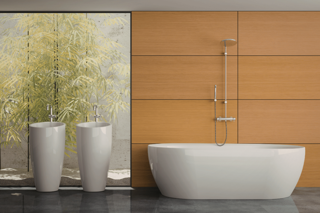 modern bathroom tub shower combo
