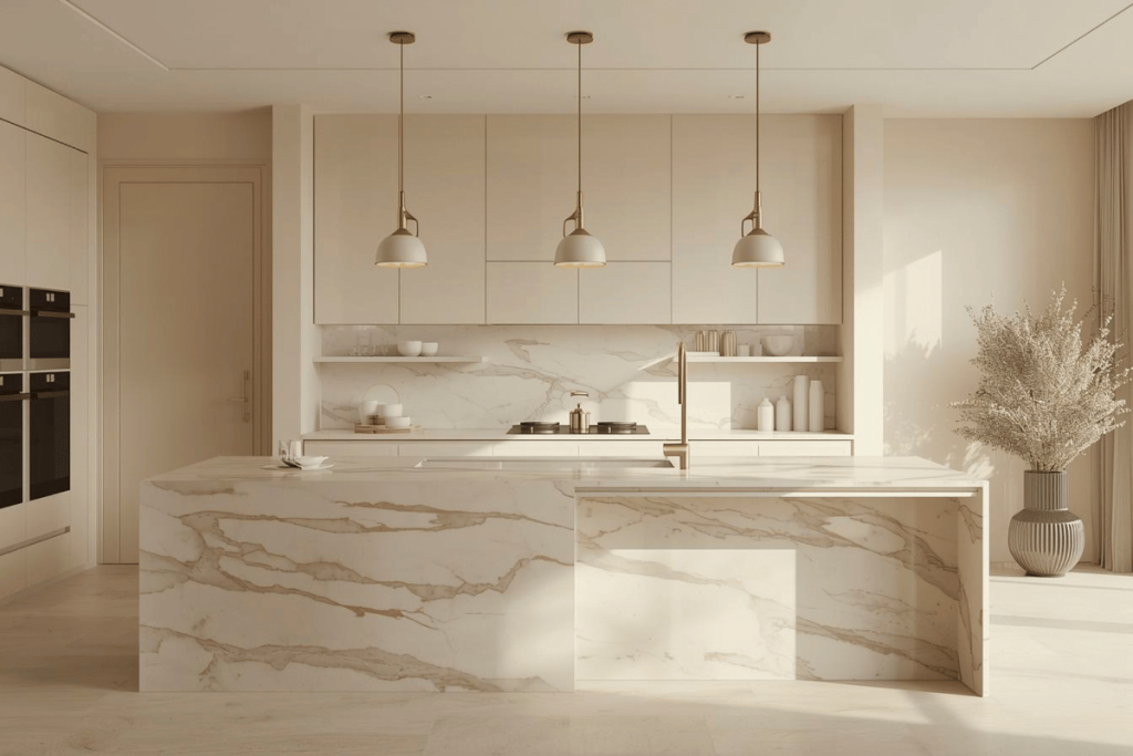 modern kitchen remodel with contractor